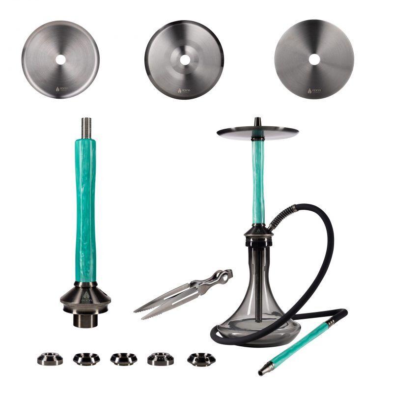 Adina Hookah Motion Shiny Mint Black Adina Hookah Motion Shiny Mint Black