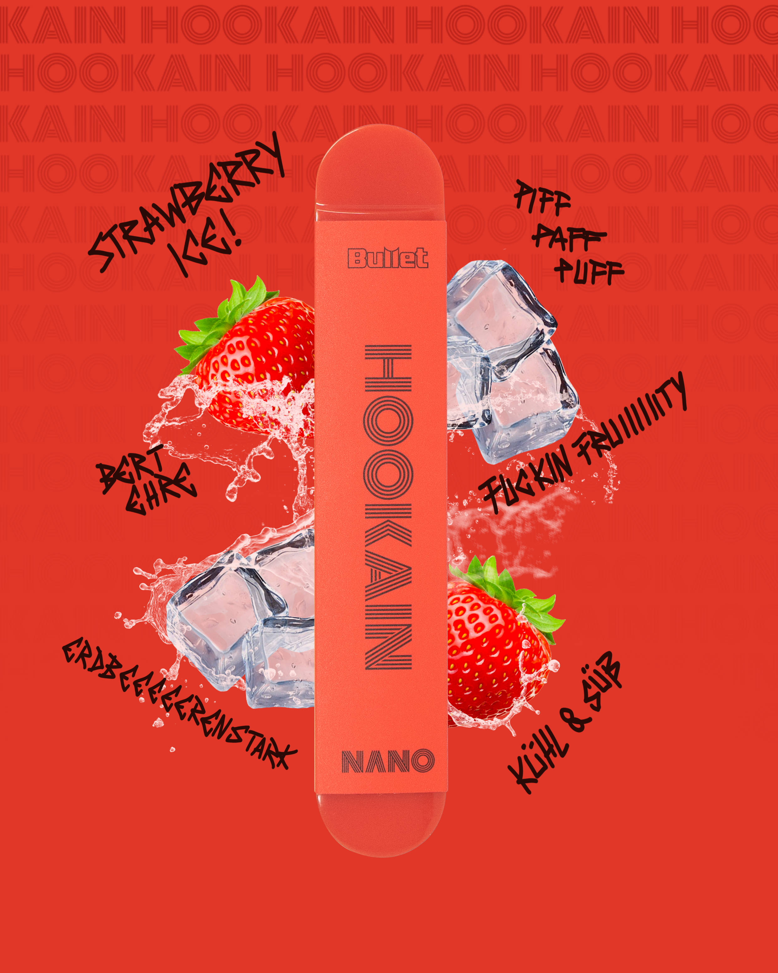 Hookain Nano X Vape Strawberry Ice