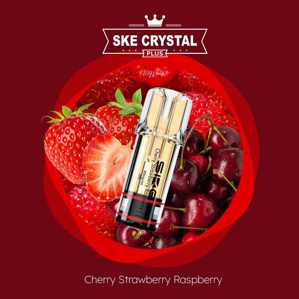 Crystal SKE Plus Pods Cherry Strawberry Raspberry
