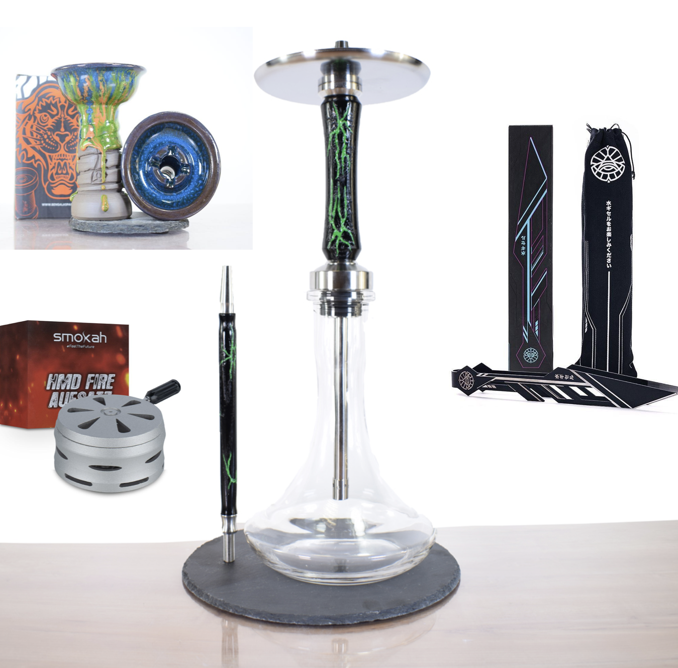 Hawk Hookah Pro Black Mamba Set