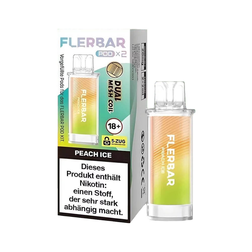 Flerbar Pods 20mg Peach Ice