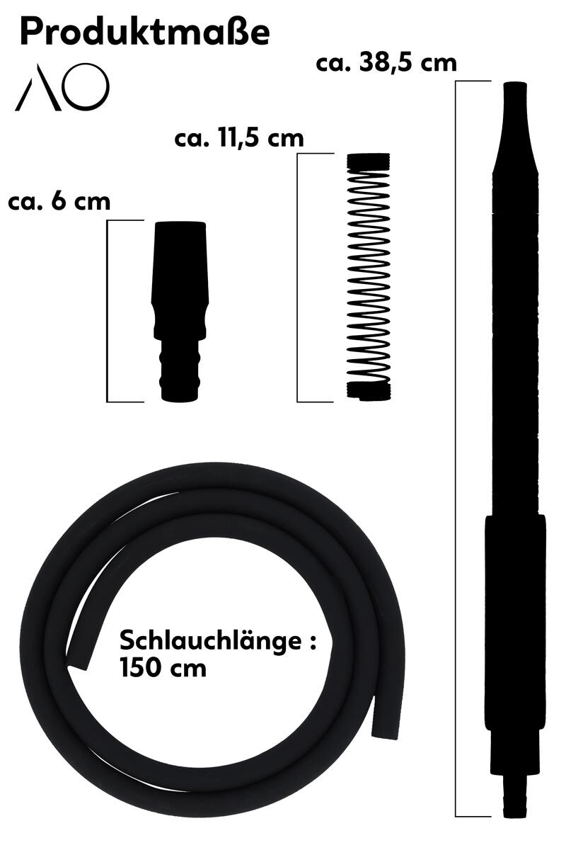 AO Ice Stick Schlauchset mit 18/8 Schlauchanschluss Lila