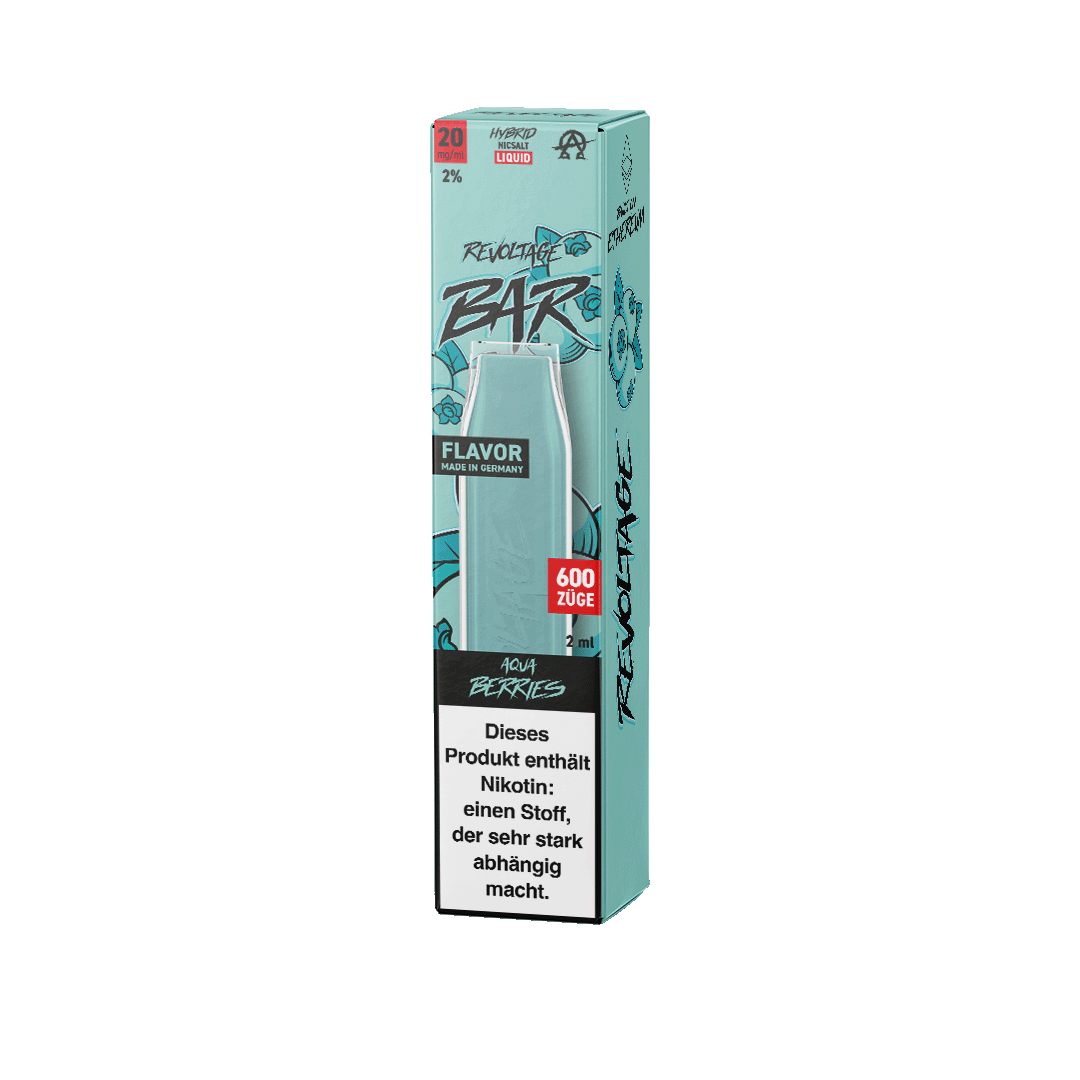Revoltage Einweg Vape Ohne Nikotin Aqua Berries