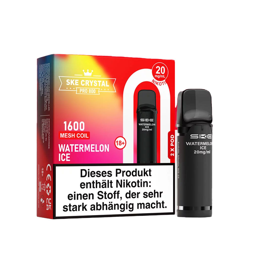 SKE Crystal Pods Pro 800 Watermelon Ice