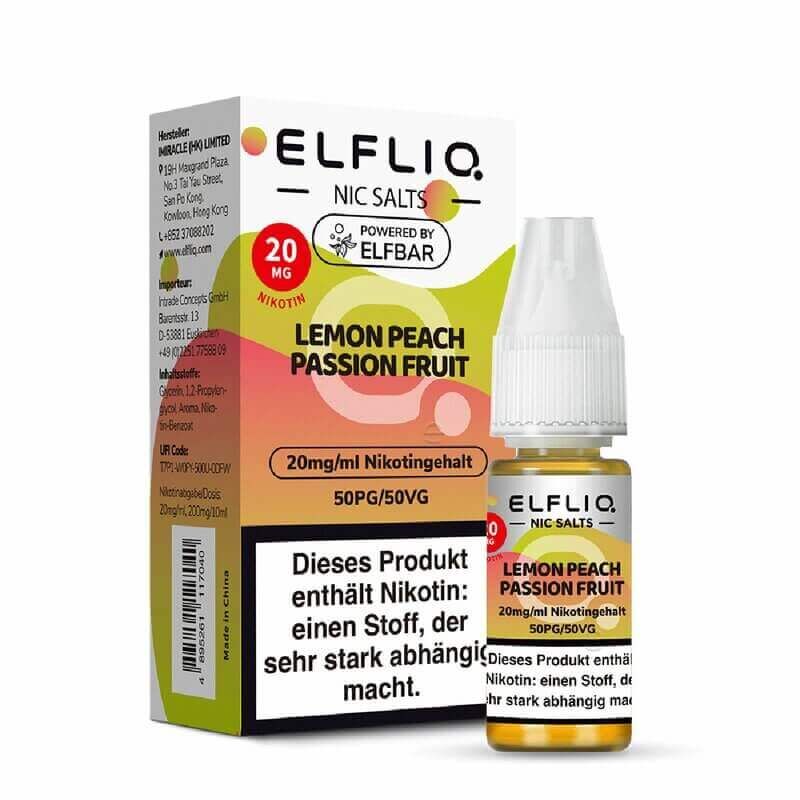 Elfbar Elfliq Lemon Peach Passion Fruit-20mg Nicsalt 
