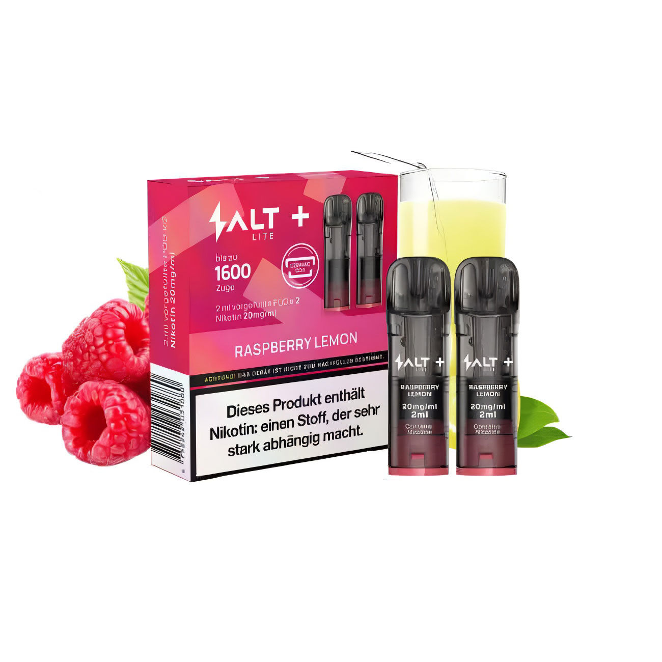 Salt Plus Lite Pods 20mg Raspberry Lemon