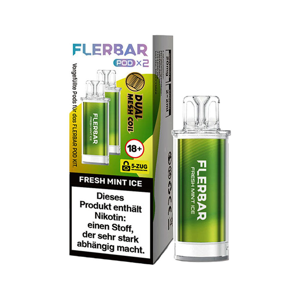 Flerbar Pods 20mg Fresh Mint Ice