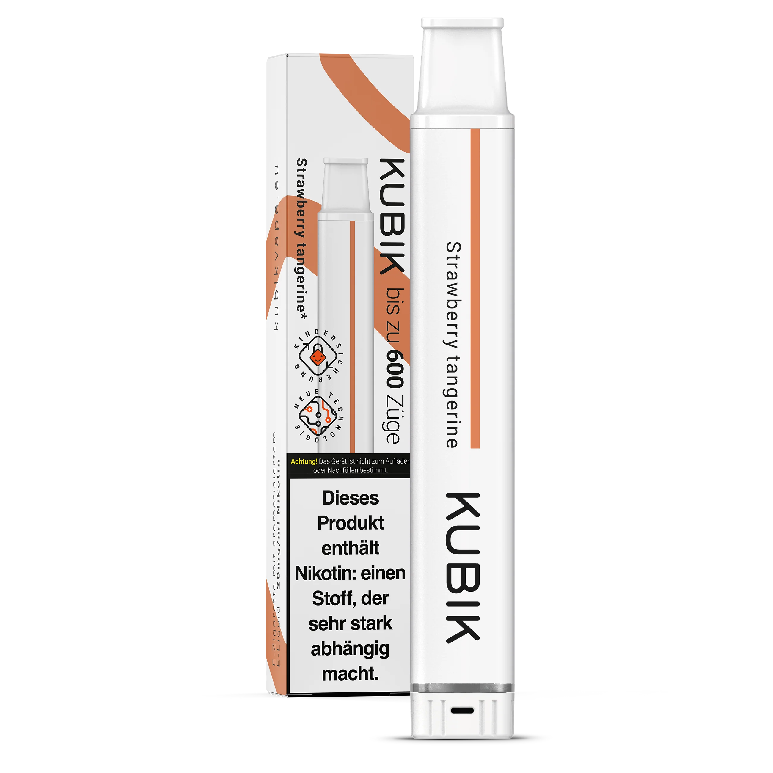 Kubik Einweg Vape 600 Strawberry Tangerine Kubik Einweg Vape 600 Strawberry Tangerine