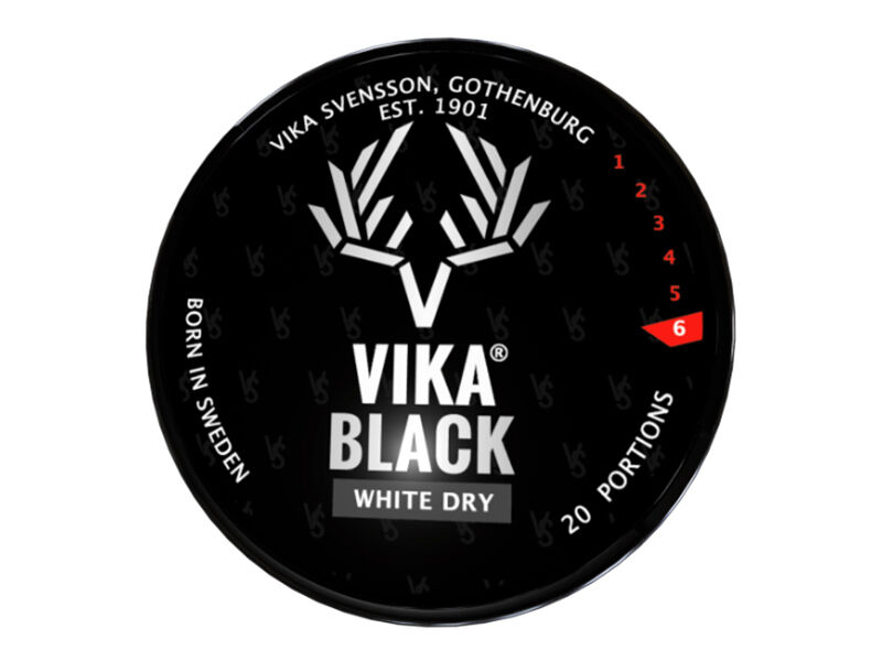 Vika Black Snus White Dry 13g