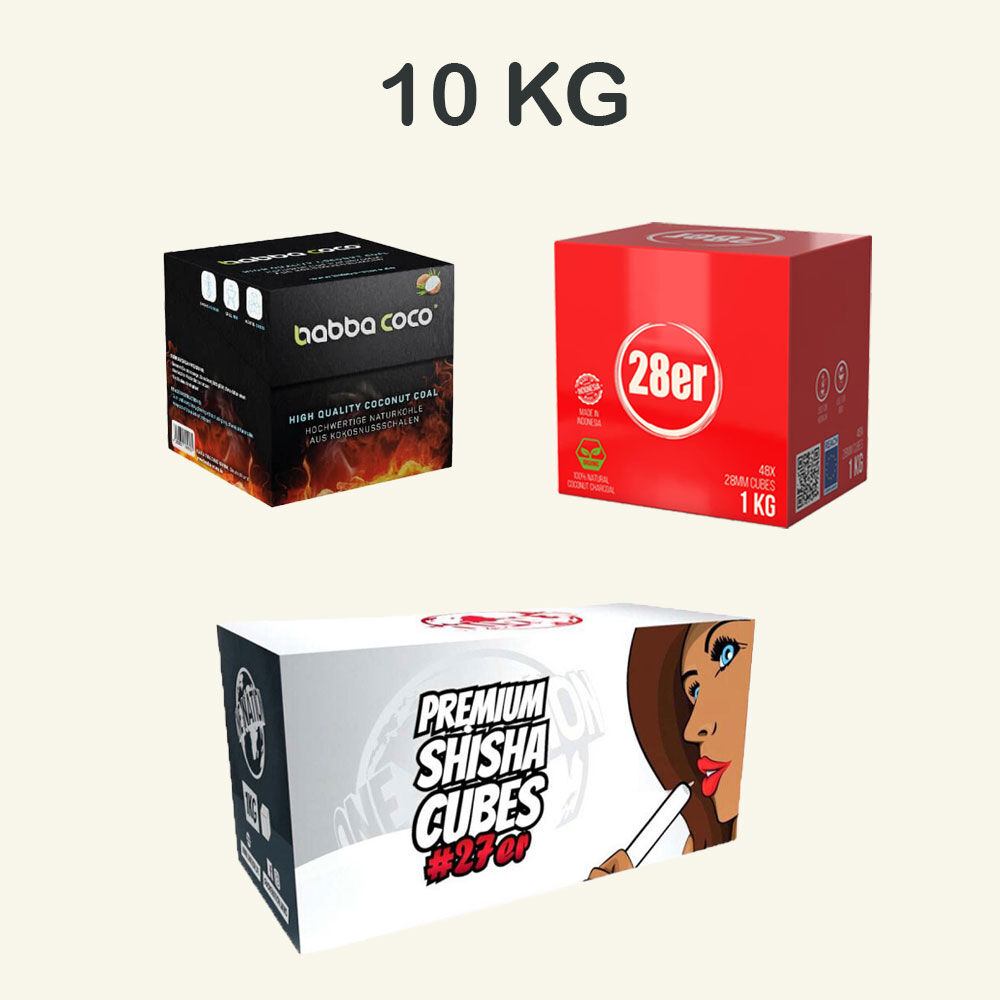 Shisha Kohle Mix Set 10 Stück