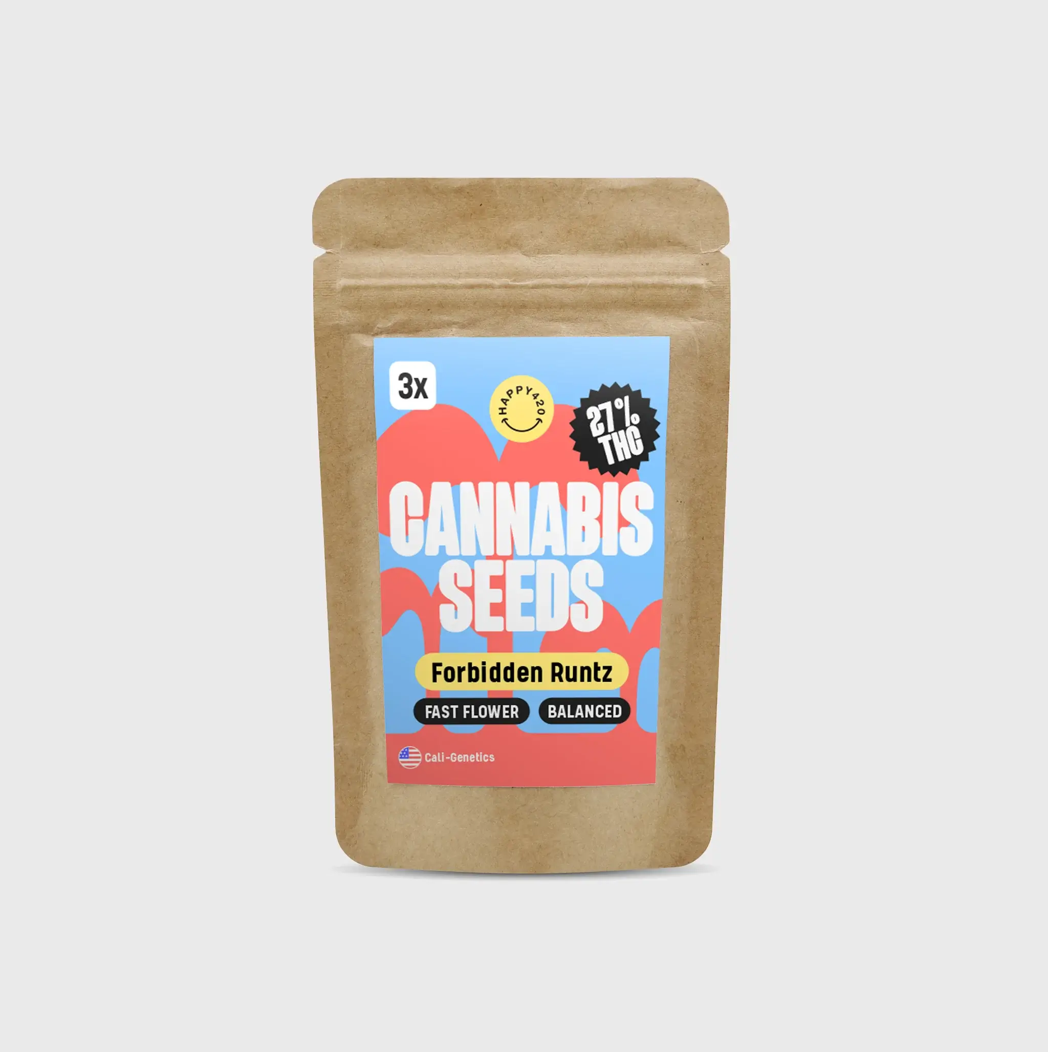 Cali Genetics THC Seeds 3Stück Forbidden Runtz 27,5%