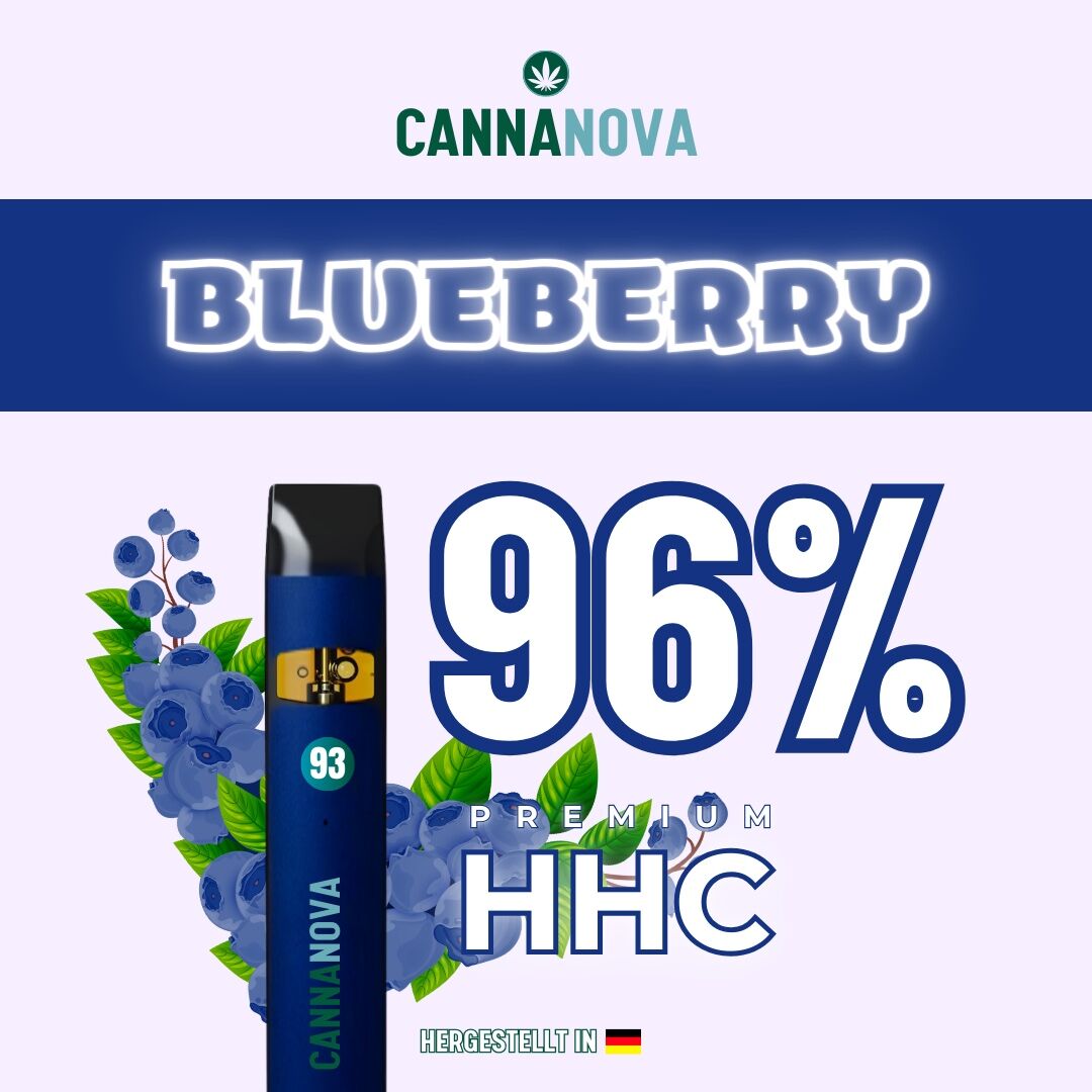 Cannanova HHC Vape 1ml Blueberry 96% HHC