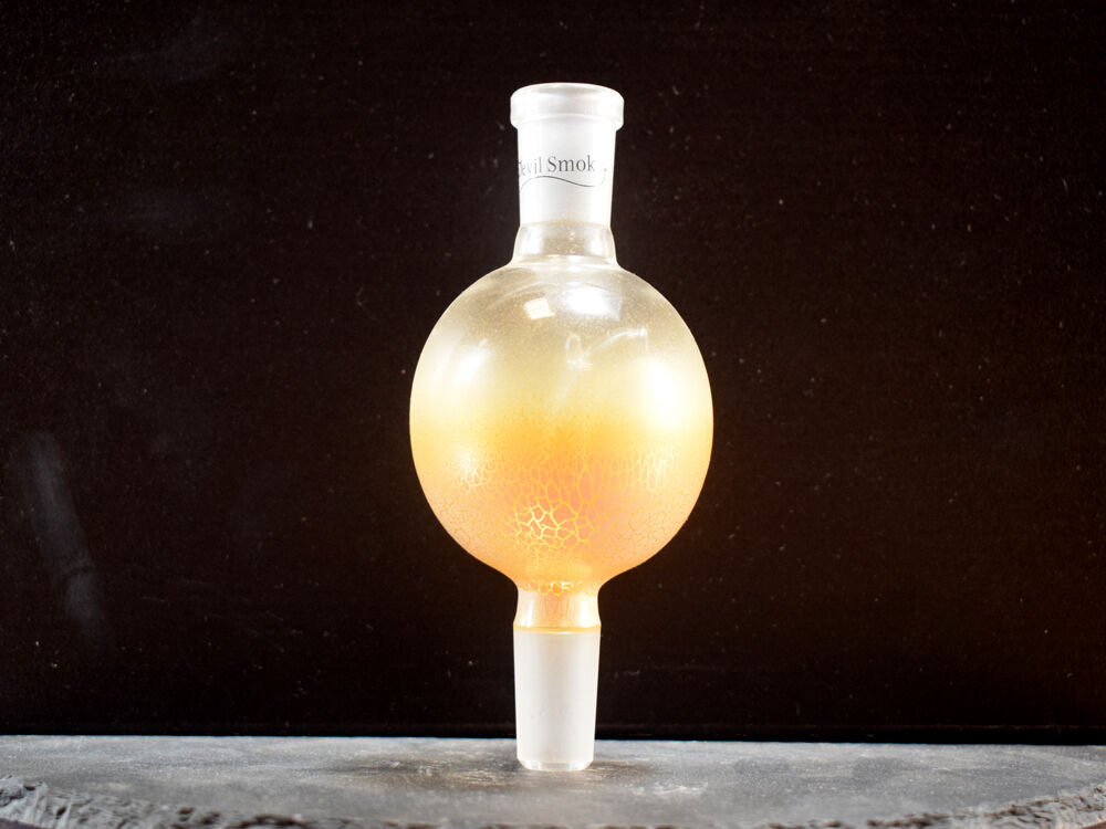 Devil Smoke Glas Molassefänger 18/8 Half Dragon Mini Yellow