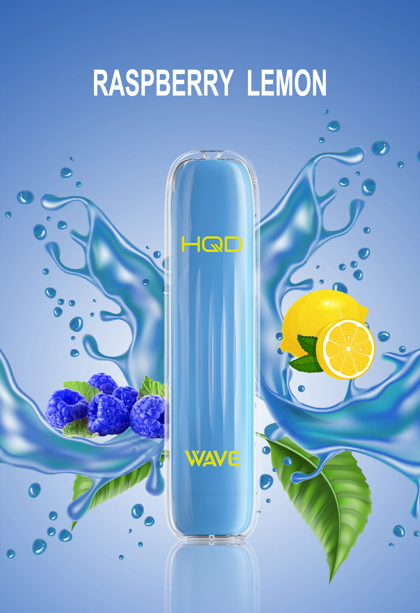 HQD Wave Vape 600 Blue Razz Lemonade