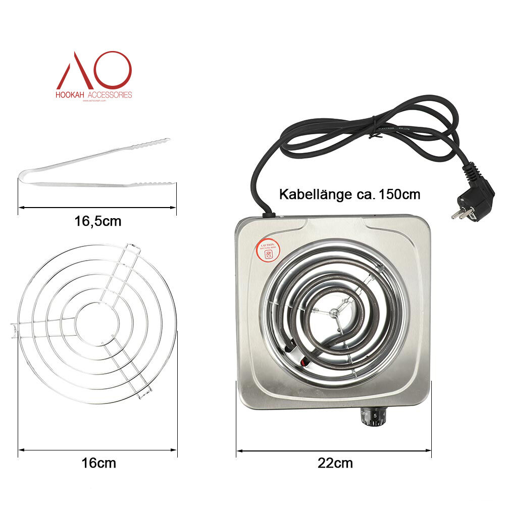AO Blazer Premium Kohleanzünder Edelstahl 1000W