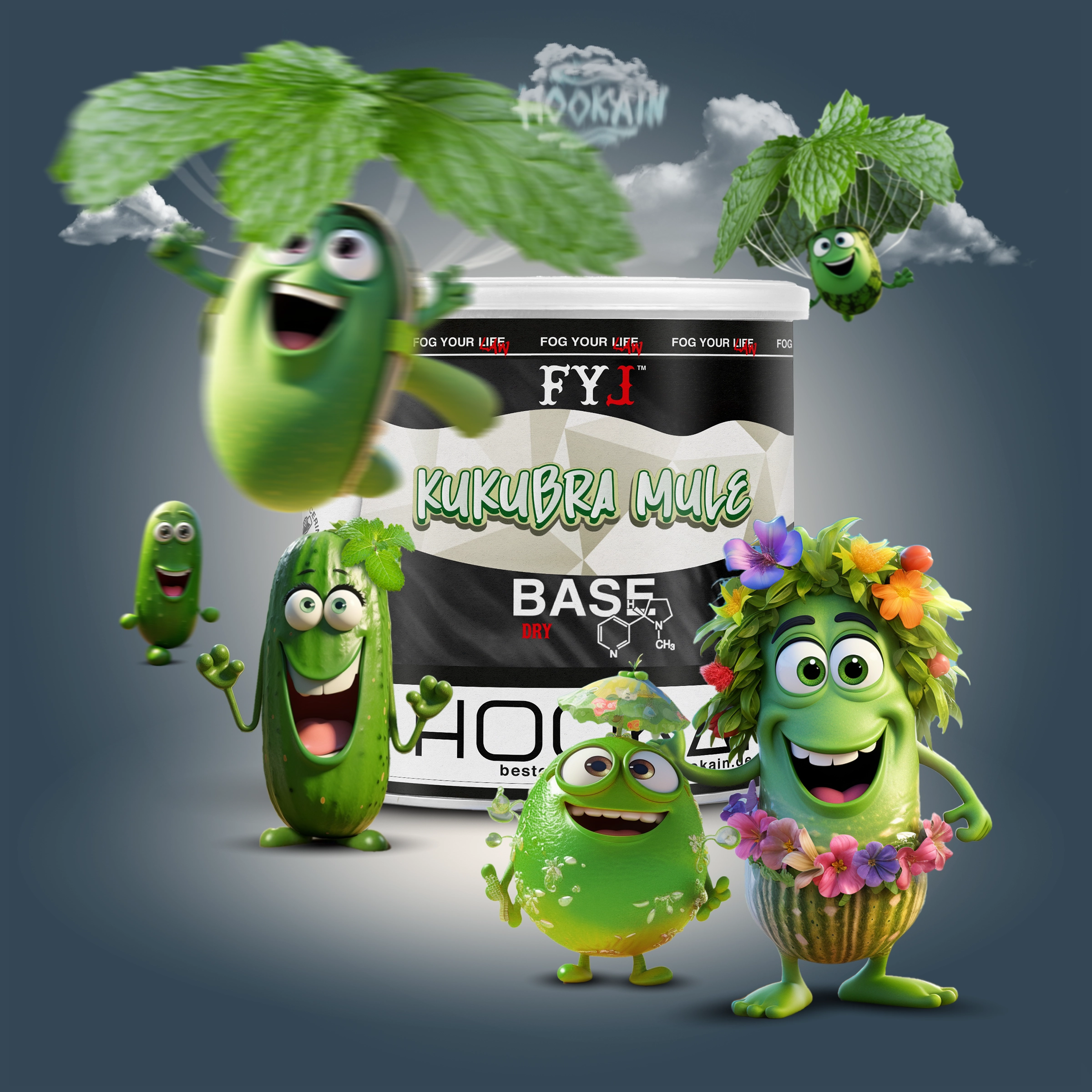Fog Your Law Dry Base mit Aroma 70g Kukubra Mule Fog Your Law Dry Base mit Aroma 70g Kukubra Mule