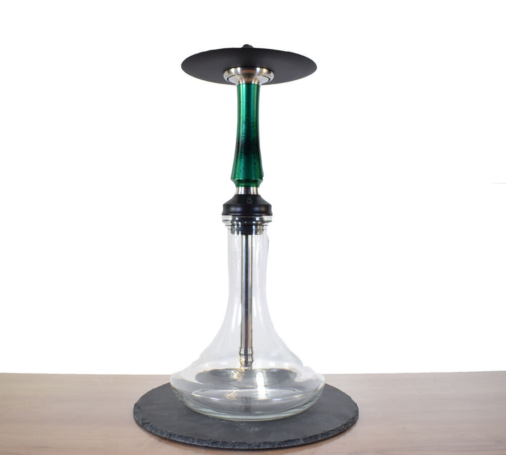 Voodoo Hookah Green with Black Dots Voodoo Hookah Green with Black Dots