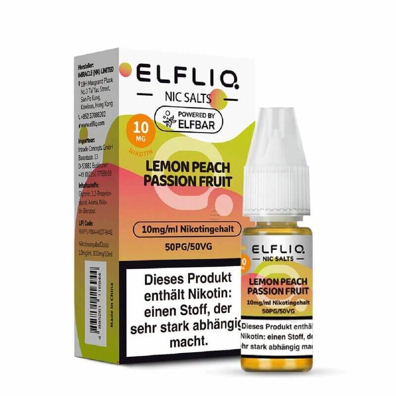Elfbar Elfliq Lemon Peach Passion Fruit-10mg Nicsalt 