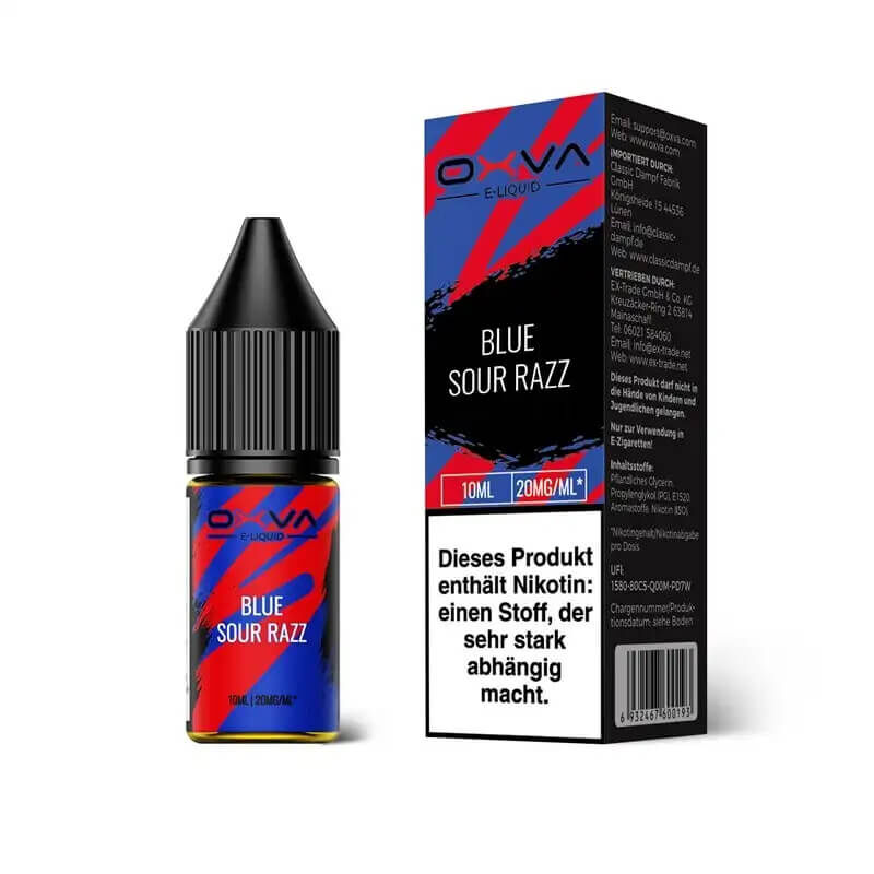 Oxva Liquid Nikotinsalz 10ml Blue Sour Razz-20mg