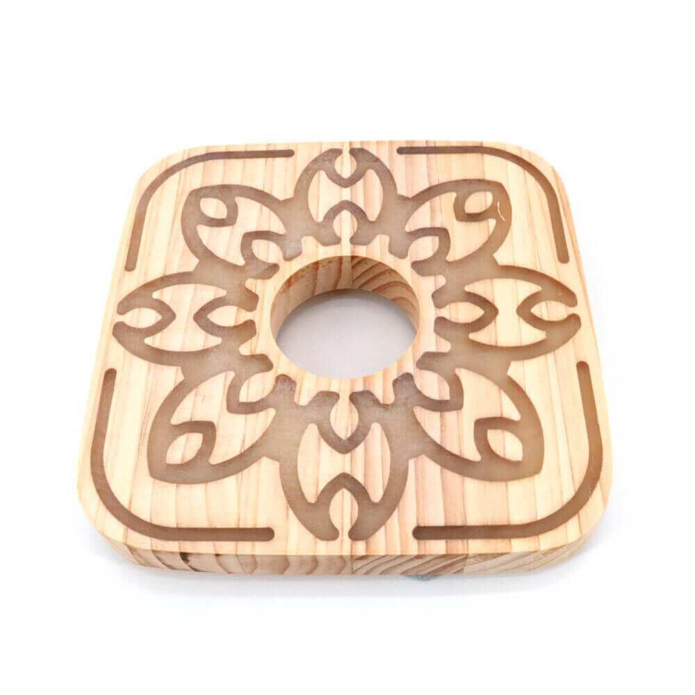 Cyborg Hookah Wood Plate Glow Quadro