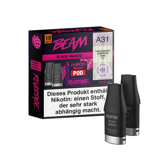 Revoltage Beam Pod 2er Black Mango 10 mg/ml Revoltage Beam Pod 2er Black Mango 10 mg/ml