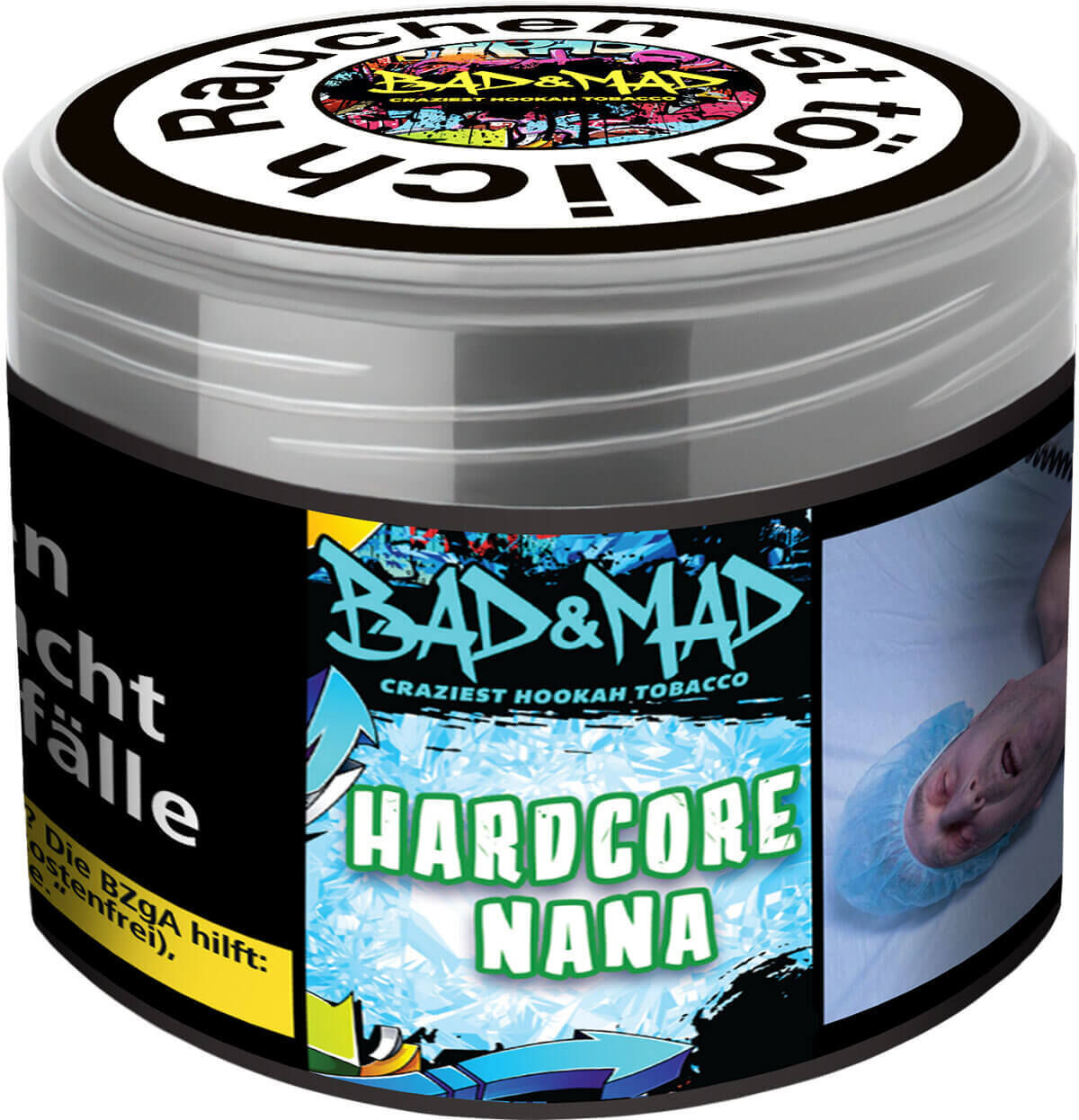 Bad & Mad Shisha Tabak 200g Hardcore Nana