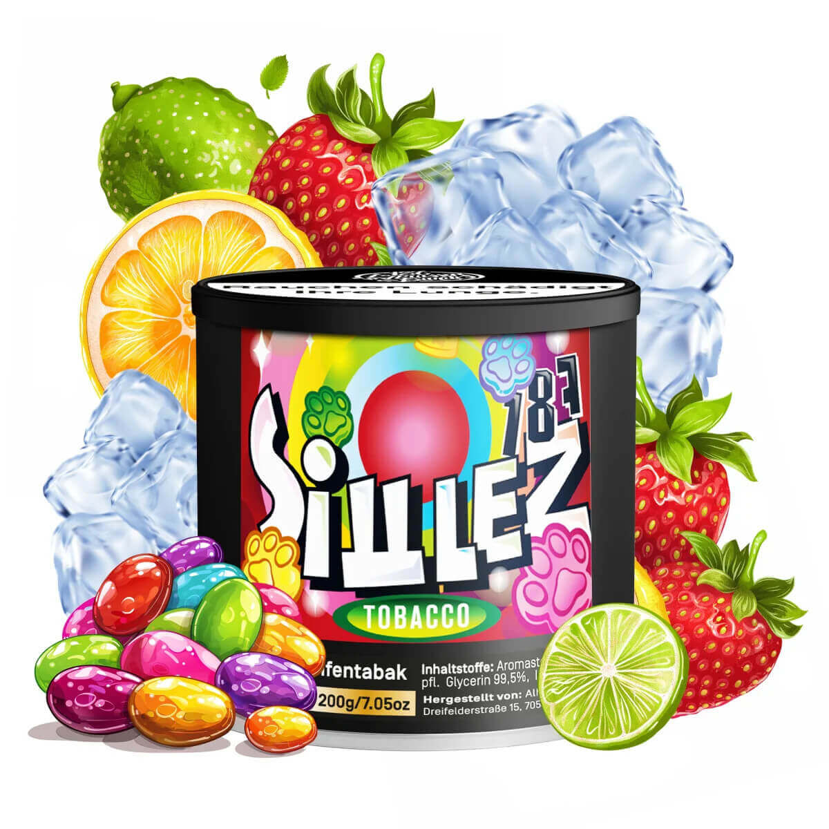 187 Strassenbande Tabak 200g Skittlez 187 Strassenbande Tabak 200g Skittlez