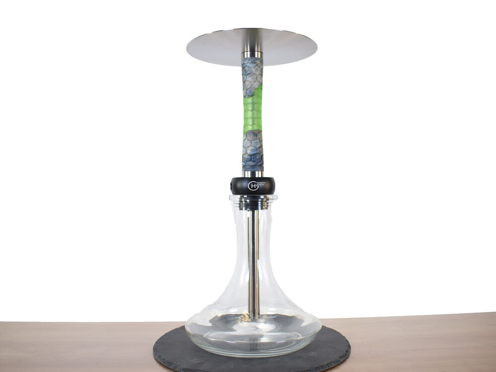 Geometry Hookah Little Bro Honeycomb Epoxy Blue Green Geometry Hookah Little Bro Honeycomb Epoxy Blue Green