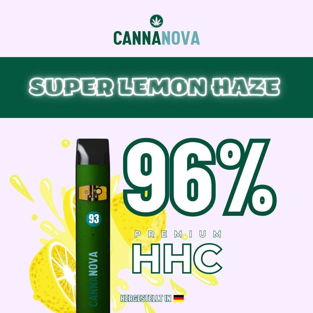 Cannanova HHC Vape 1ml Super Lemon Haze 96% HHC