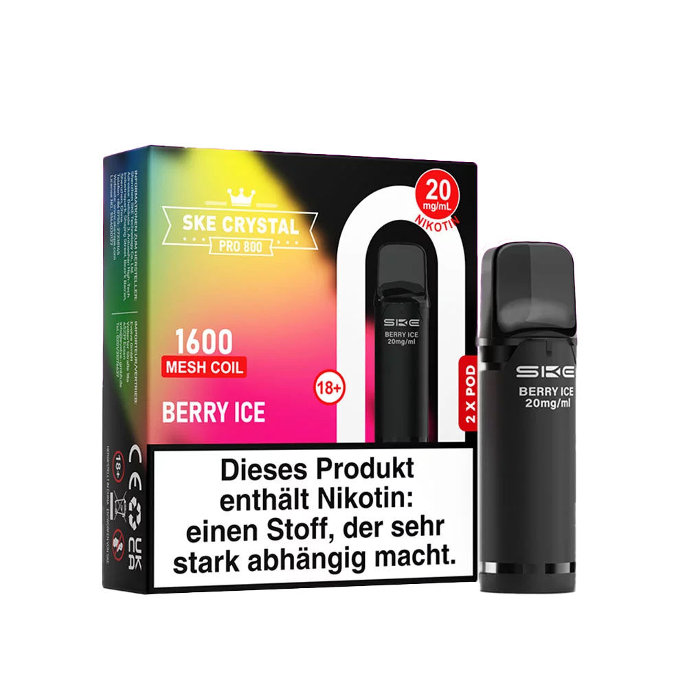 SKE Crystal Pods Pro 800 Berry Ice