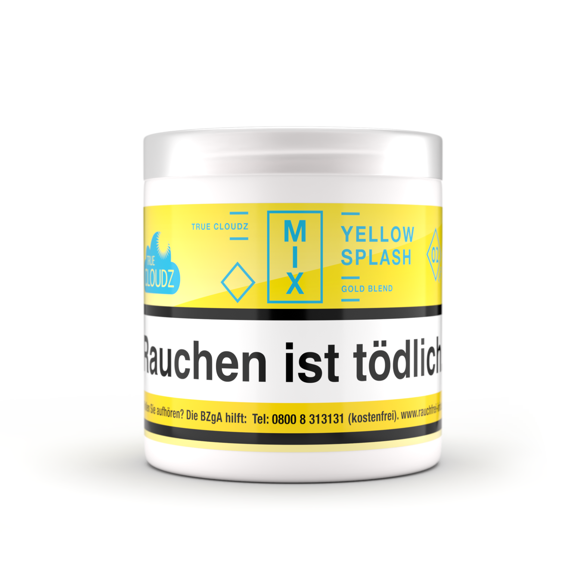 True Cloudz Pfeifentabak 75g (Two) Yellow Splash True Cloudz Pfeifentabak 75g