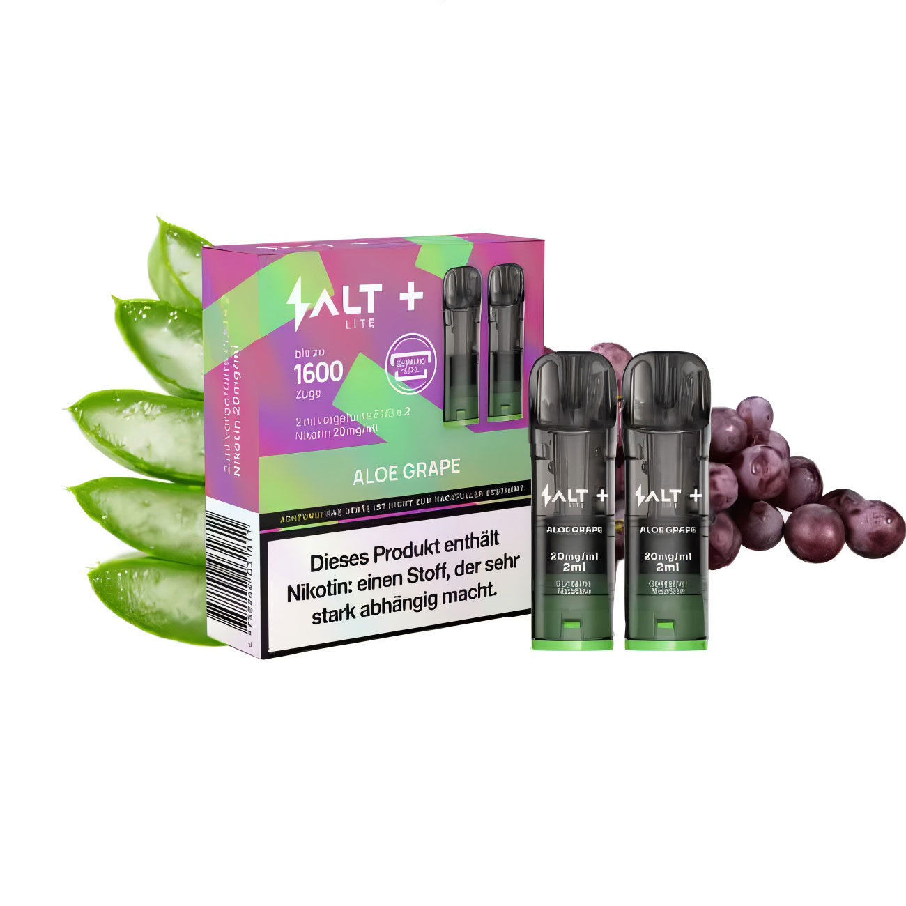 Salt Plus Lite Pods 20mg Aloe Grape