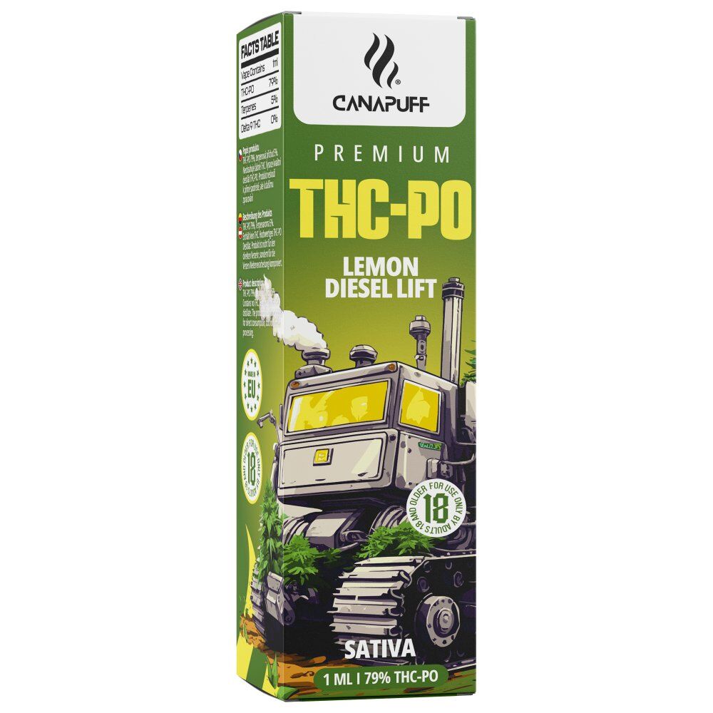Canapuff Vape 79% THC-PO Lemon Diesel Lift