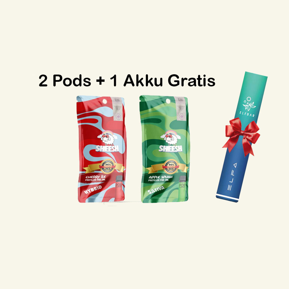 Sheesh 2 Pods + Gratis Akku