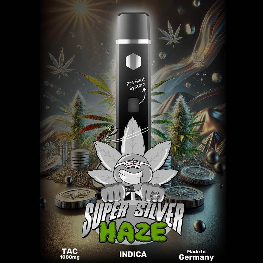 Happy Amsterdam Tac Vape 1ml Super Silver Haze