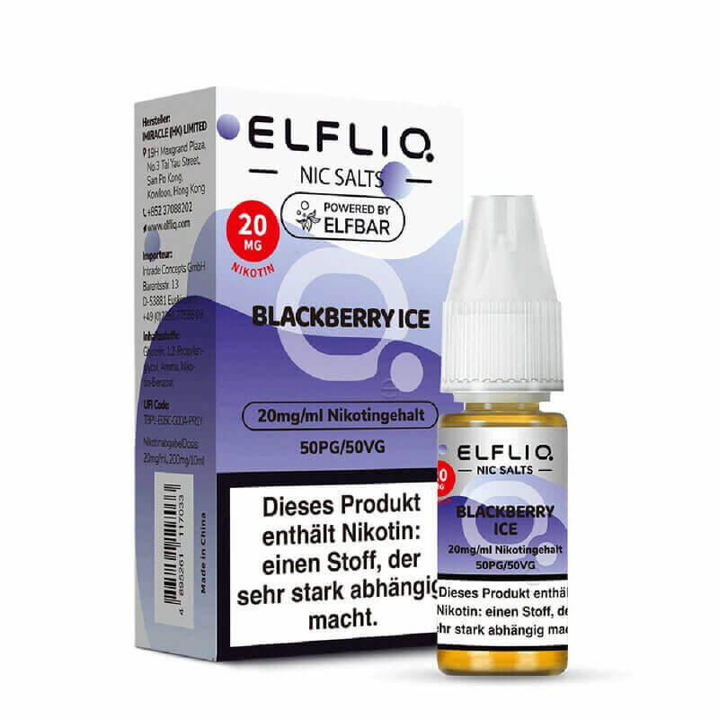 Elfbar Elfliq Blackberry Ice-20mg Nicsalt 
