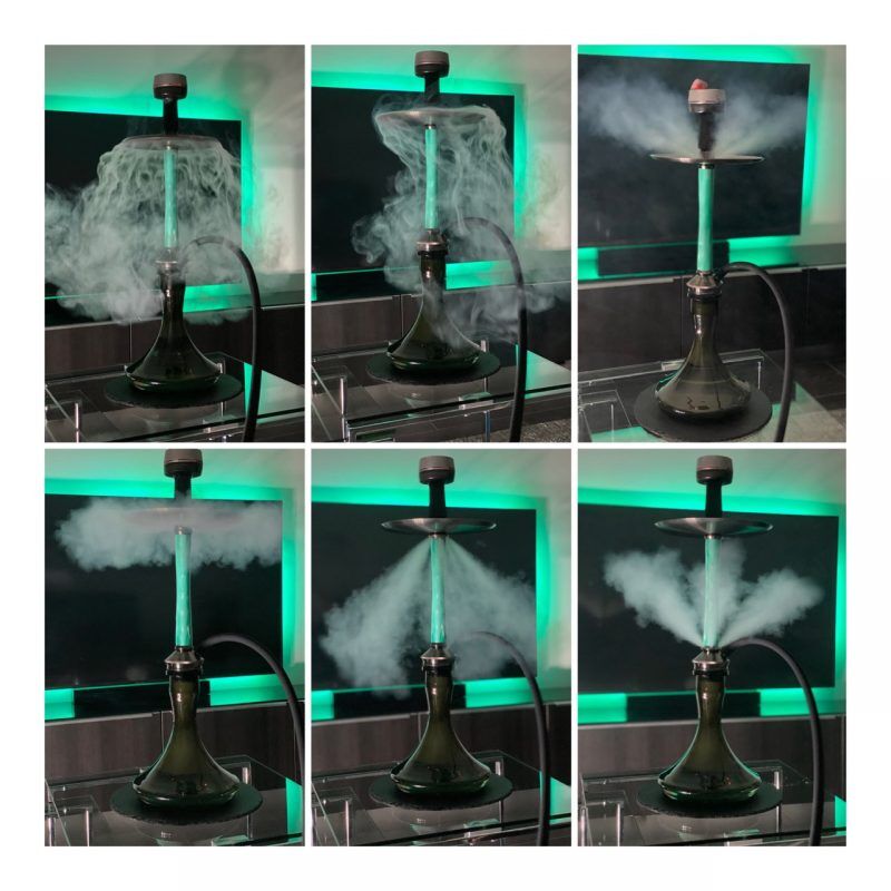 Adina Hookah Motion Shiny Mint Black Adina Hookah Motion Shiny Mint Black