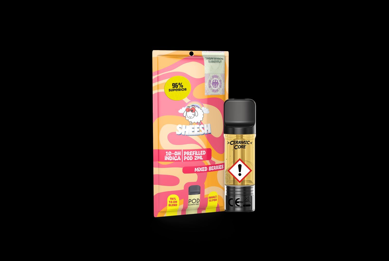 Sheesh Pod 96% H2 Superior 2ml Mixed Berry Sheesh Pod 96% H2 Superior 2ml Mixed Berry