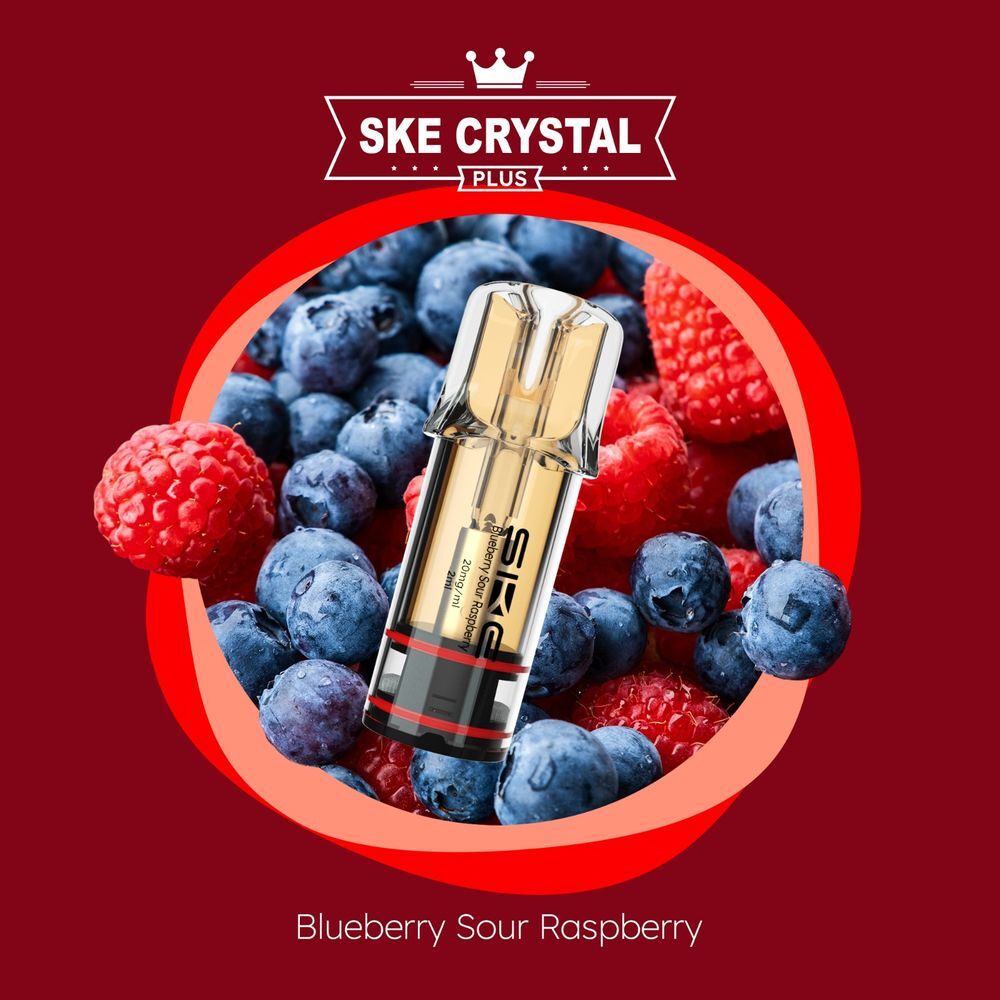 Crystal SKE Plus Pods Blue Sour Raspberry