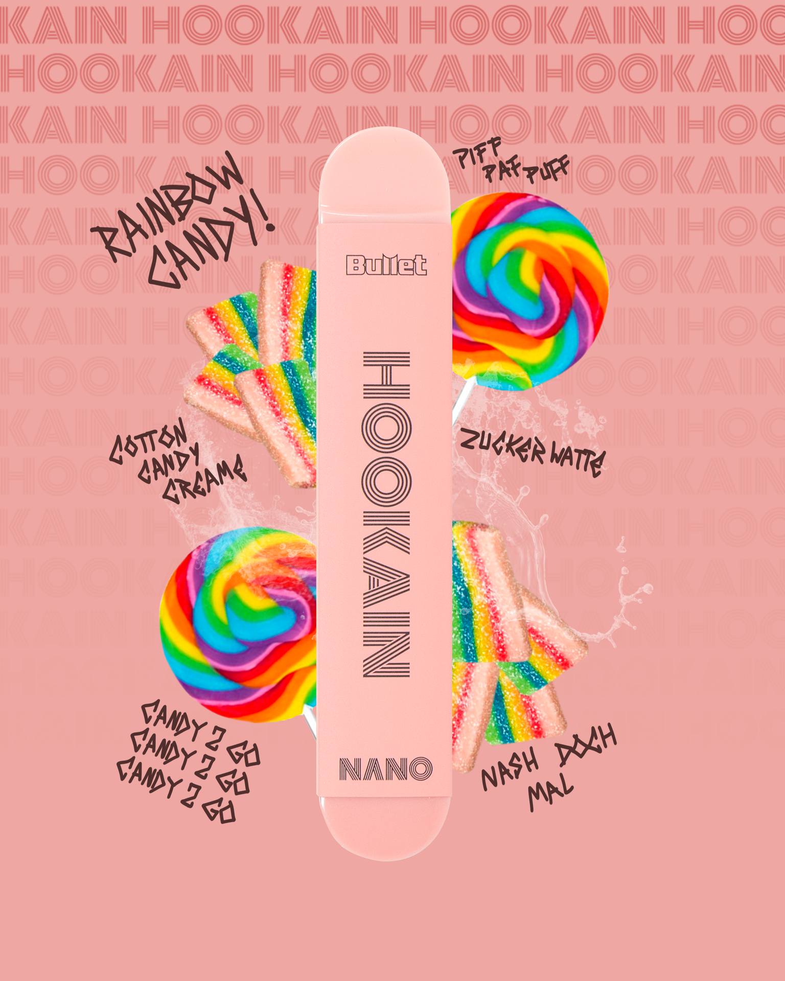 Hookain Nano X Vape Rainbow Candy