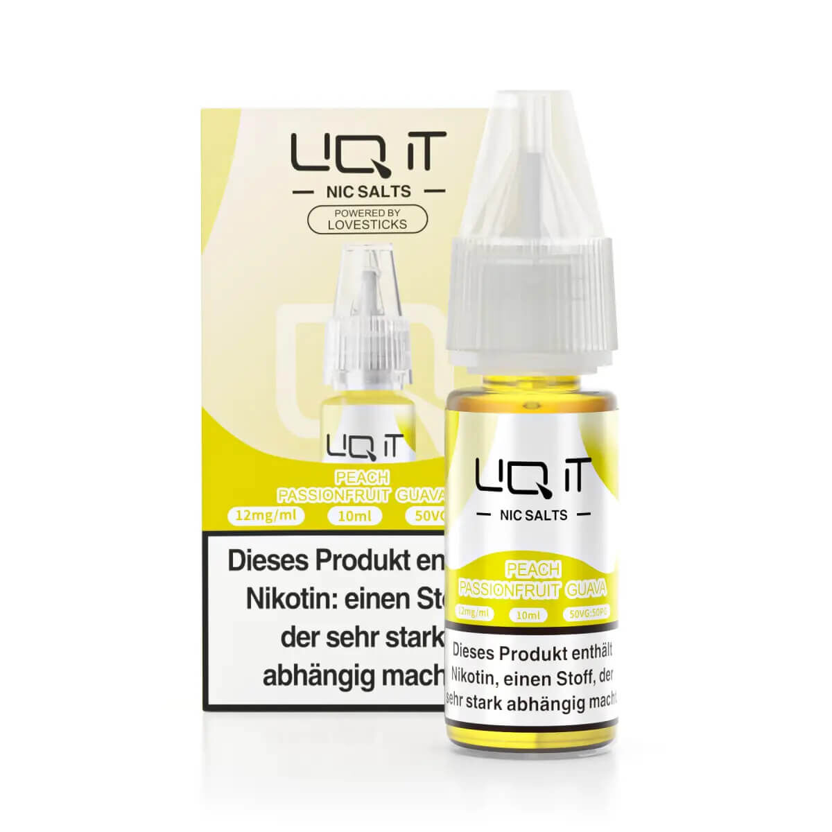 Lovestick LIQ IT 10ml Peach Passionfruit Guave-12 mg Lovestick LIQ IT 10ml Peach Passionfruit Guave-20 mg