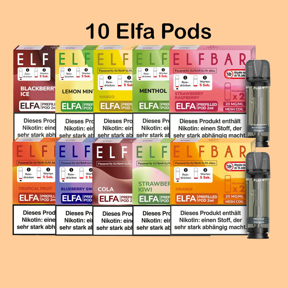 Elfbar Elfa Pods 10 Stück Elfbar Elfa Pods 10 Stück