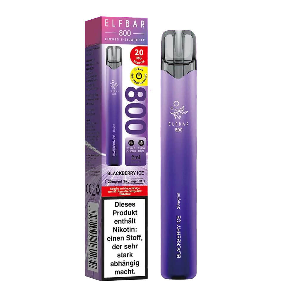 Elfbar 800 Einwegvape Blackberry Ice