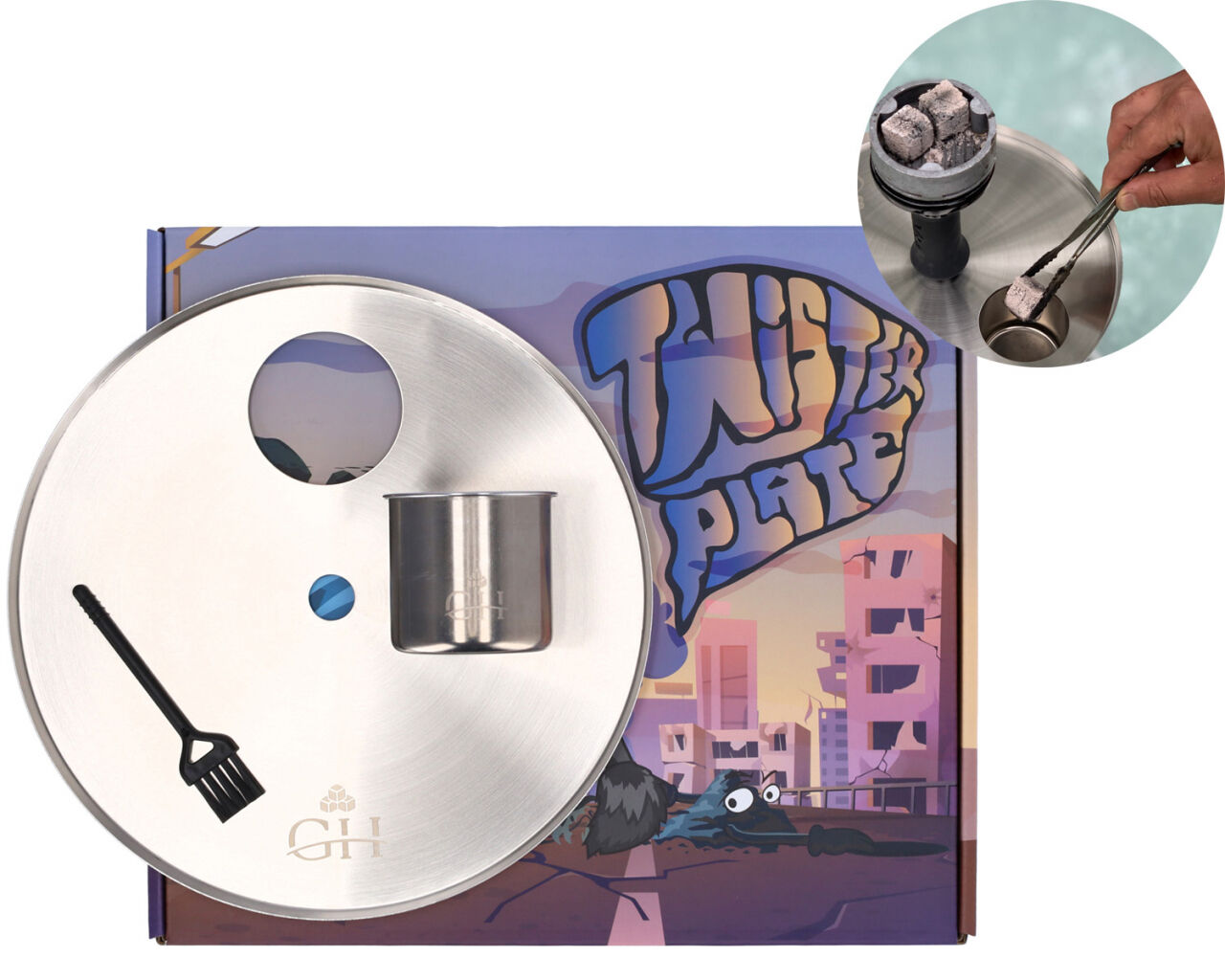 GH Shisha Kohleteller Twister Plate