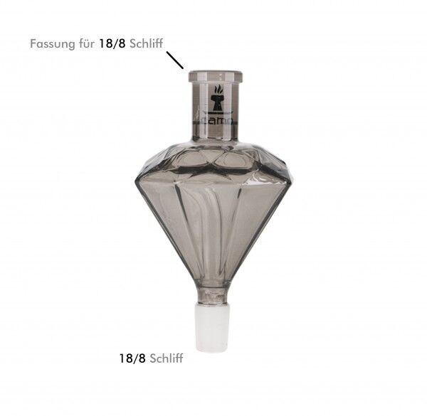 Camo Shisha CM Big SS Black Dignity Transparent