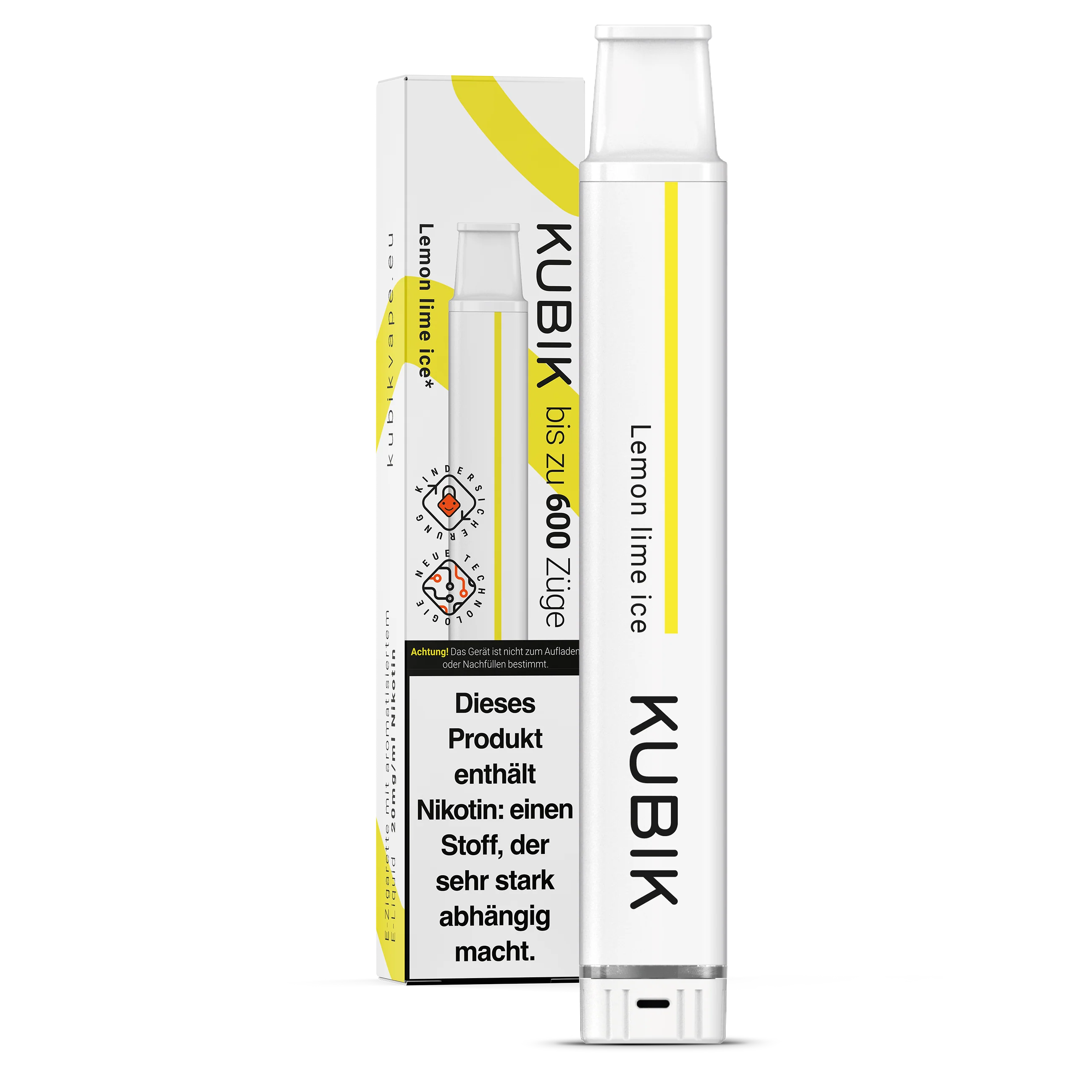 Kubik Einweg Vape 600 Lemon Lime Ice Kubik Einweg Vape 600