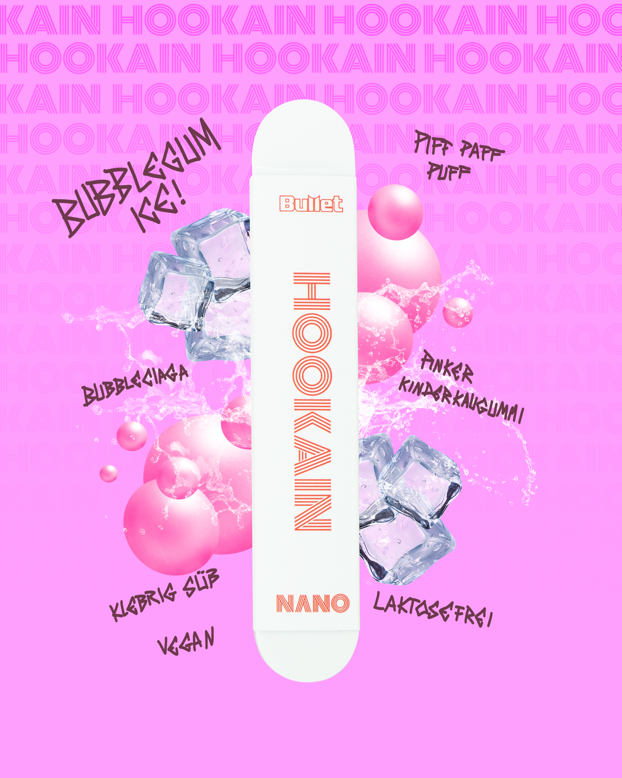 Hookain Nano X Vape Bubblegum Ice
