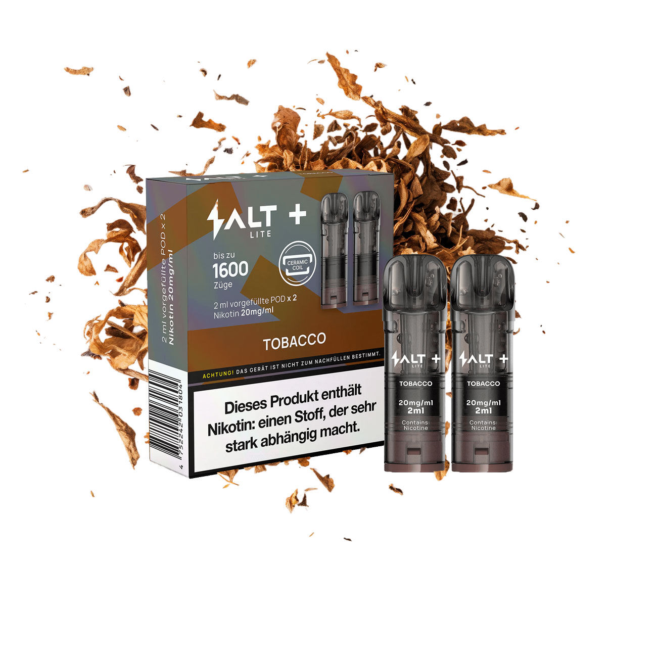 Salt Plus Lite Pods 20mg Tobacco
