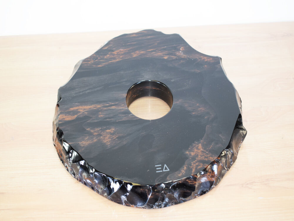 EA Coaster Untersetzer Black Soft Brown