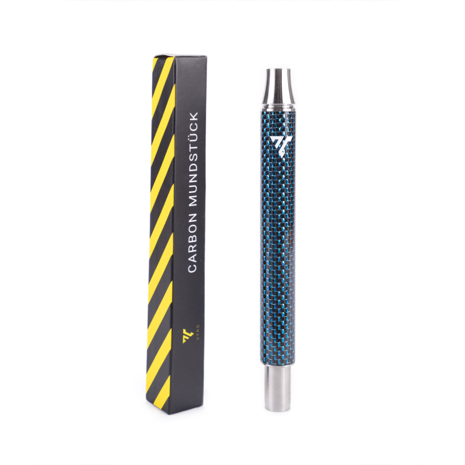 Vyro Carbon Mundstück Edelstahl 17cm Blau Vyro Carbon Mundstück Edelstahl 17cm Blau